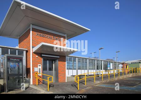 Der Bahnhof in Hocker West Sussex Stockfoto