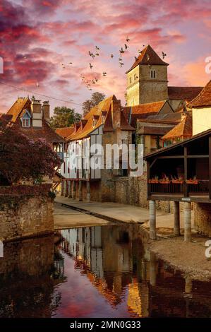 Frankreich, Pyrenäen Atlantiques, Bearn, Salies de Bearn Stockfoto