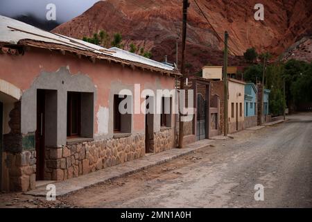 Die Häuser der Stadt Purmamarca, Argentinien Stockfoto