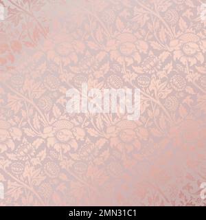 Ästhetische floralen Hintergrund, rosa Vintage Muster Design Vektor Stock Vektor