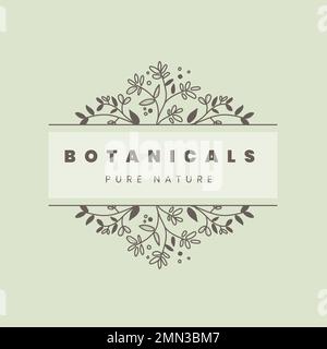 Wellness Business Logo Vorlage, floral bearbeitbare Design-Vektor Stock Vektor