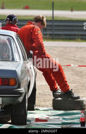 Ein Rallye-Wettbewerb, Linköping, Schweden. Stockfoto