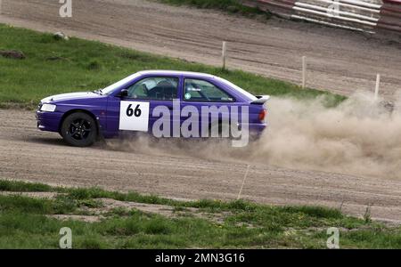 Ein Rallye-Wettbewerb, Linköping, Schweden. Stockfoto