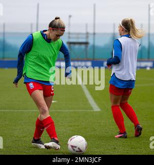 Liverpool, Großbritannien. 29. Januar 2023. Liverpool, England, Januar 29. 2023: Action aus dem FA-Cup-Spiel der Damen zwischen Everton und Birmingham City im Walton Hall Park in Liverpool, England. (James Whitehead/SPP) Kredit: SPP Sport Press Photo. Alamy Live News Stockfoto