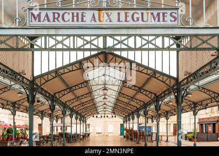 Die Markthalle von Chartres, Frankreich Stockfoto