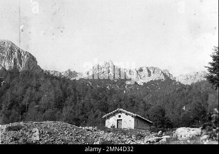 Scanno, Terratta e stazzo del Carapale Stockfoto