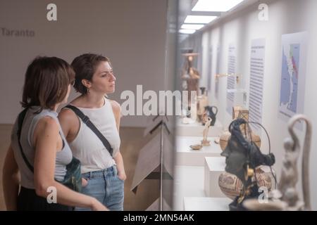 Griechische Kunst, Sammlung des Archäologischen Nationalmuseums von Taranto. Museo Nacional de Bellas Artes, Buenos Aires, Argentinien Stockfoto