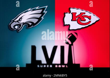 PHOENIX, USA, 30. JANUAR 3, 2023: Super Bowl LVII, Finals der NFL 2023 Stockfoto