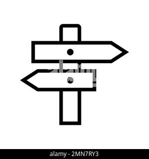 Linie des Fahrsymbols isoliert auf weißem Hintergrund. Schwarzer, flacher Klassiker mit modernem Umriss. Lineares Symbol und bearbeitbare Kontur. Einfach und Pixel pe Stock Vektor