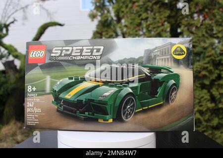 Januar 29 2023: Speed Champions Lego Set Toy ab 8 Jahren in Vancouver, British Columbia, Kanada Stockfoto