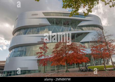 Fußballstatium Mercedes-Benz Arena Untertürkheim, Benzviertel, Stuttgart, Süddeutschland, Mitteleuropa Stockfoto