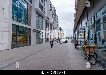 Europa Viertel oder European Quarters, Stuttgart, Baden Wüerttemberg, Süddeutschland, Cetral Europe Stockfoto