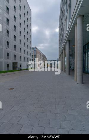 Europa Viertel oder European Quarters, Stuttgart, Baden Wüerttemberg, Süddeutschland, Cetral Europe Stockfoto