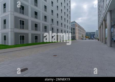 Europa Viertel oder European Quarters, Stuttgart, Baden Wüerttemberg, Süddeutschland, Cetral Europe Stockfoto