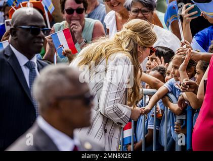 ARUBA - Prinzessin Amalia während des Besuchs des königlichen Paares und Prinzessin Amalia in Aruba auf Bonaire. Die Kronprinzessin hat eine zweiwöchige Einführung in die Länder Bonaire, Curacao und St. Maarten und die Inseln, die die karibischen Niederlande bilden: Bonaire, St. Eustatius und Saba. ANP REMKO DE WAAL niederlande raus - belgien raus Stockfoto