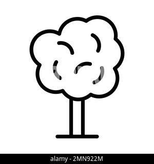 Linie des Struktursymbols isoliert auf weißem Hintergrund. Schwarzer, flacher Klassiker mit modernem Umriss. Lineares Symbol und bearbeitbare Kontur. Einfach und pixelgenau Stock Vektor