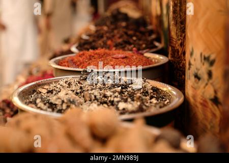 Arabische Gewürze auf dem Markt Stockfoto