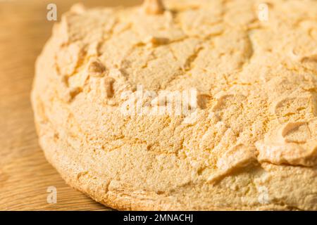 Trendiger hausgemachter Cloud Bread Snack mit Egg Whites Stockfoto