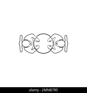 Wasserturm Vektorsymbol Logo-Design. Stockfoto