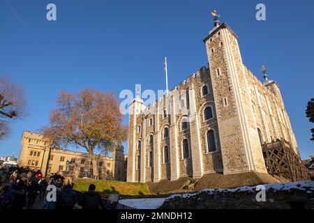 Tower of London, The White Tower, London, England, Großbritannien Stockfoto