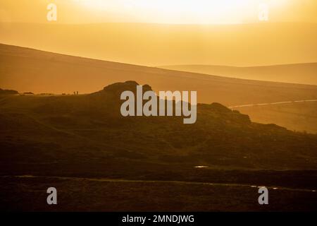 Bild von Tim Cuff. 9. Dez. 2022 - 10. Jan. 2023. Dartmoor, Devon, England. Stockfoto