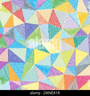 Niedriger Hintergrund für Polyskizzen. Künstlerisches quadratisches Muster. Erstaunlicher abstrakter Hintergrund. Vektordarstellung. Stock Vektor