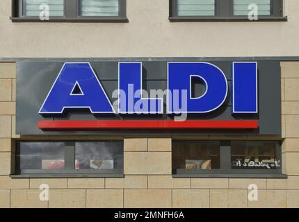 Logo ALDI North, Kleinmachnow, Brandenburg, Deutschland Stockfoto