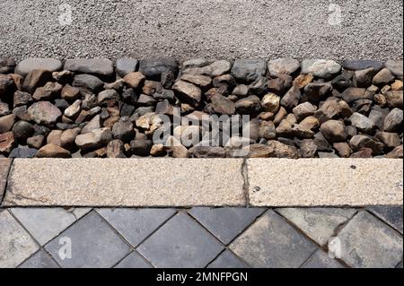 Details der Gartenränder am Kenninji-Tempel, Kyoto, Japan Stockfoto