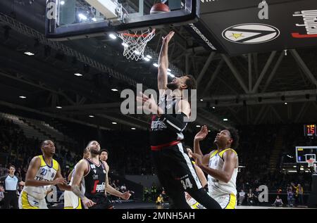 Bologna, Italien. 29. Januar 2023. Kyle Weems (Segafredo Virtus Bologna) während des italienischen Basketball-Meisterschaftsspiels Segafredo Virtus Bologna vs. Tezenis Scaligera Verona - Bologna, 29. Januar 2023 in der Segafredo Arena - Foto: Michele Nucci Credit: Independent Photo Agency/Alamy Live News Stockfoto
