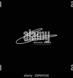 S, U, SU Initial Letter Signature und handgeschriebenes alphabetisches Logo in Buchstaben Stock Vektor