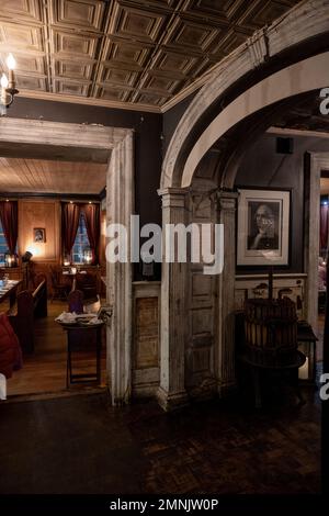 Die Taverne wurde 1762 von Samuel Fraunces, einem schwarzen Tavernenwärter aus der Karibik, als Queen's Head Tavern eröffnet Stockfoto