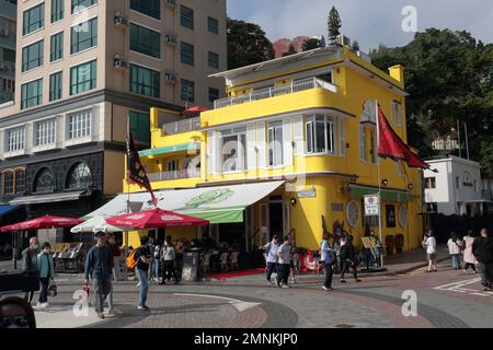 Blick auf Stanley Main Street, Südseite der Hong Kong Island 23. Januar 2023 Stockfoto