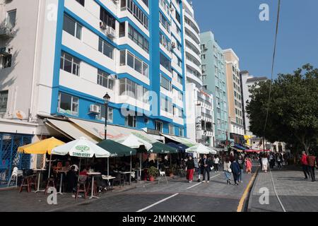 Blick auf Stanley Main Street, Südseite der Hong Kong Island 23. Januar 2023 Stockfoto