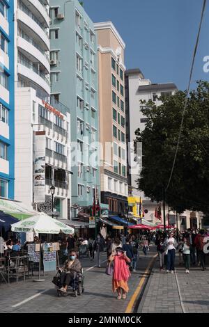 Blick auf Stanley Main Street, Südseite der Hong Kong Island 23. Januar 2023 Stockfoto