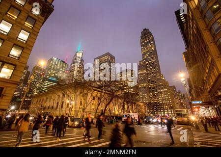 Bild von Tim Cuff. 9. Dez. 2022 - 10. Jan. 2023. New York Public Library, Manhattan. Stockfoto