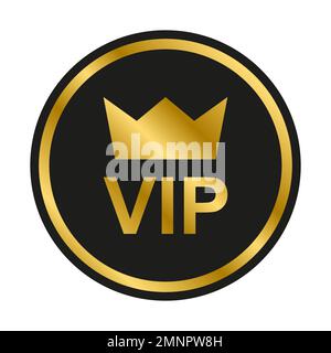 VIP-Symbolvektor für Grafikdesign, Logo, Website, soziale Medien, mobile App, BENUTZEROBERFLÄCHE Stock Vektor