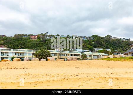 Collaroy Beach Vorort Sydney an den nördlichen Stränden, NSW, Australien Sommer 2023 Stockfoto