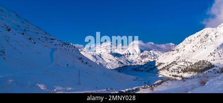 Skigebiet Candanchu, Pirineos Mountains, Huesca, Spanien, Europa Stockfoto