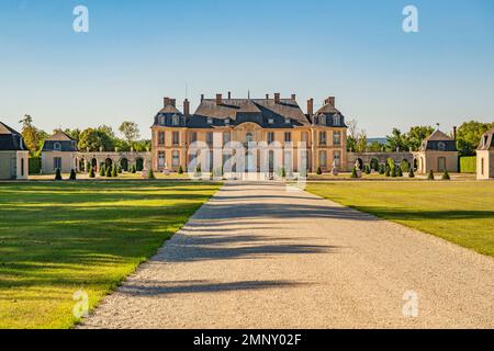 Die Burg Château de La Motte-Tilly in La Motte-Tilly im seine-Tal des Departements Aube, Frankreich Stockfoto