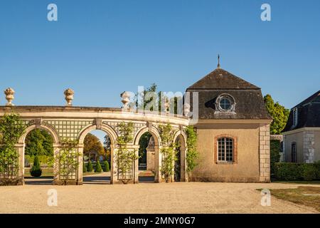 Die Burg Château de La Motte-Tilly in La Motte-Tilly im seine-Tal des Departements Aube, Frankreich Stockfoto