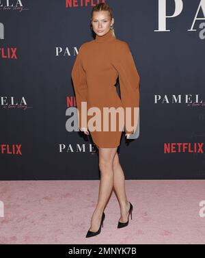 Josie Canseco trifft am 30. Januar 2023 im Netflix Documentary PAMELA ein, Eine LIEBESGESCHICHTE Weltpremiere im TUDUM Theater in Hollywood, Kalifornien. (Foto: Sthanlee B. Mirador/Sipa USA) Stockfoto