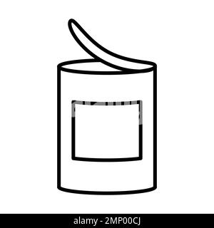 Food Can Symbolvektor für Grafikdesign, Logo, Website, soziale Medien, mobile App, BENUTZEROBERFLÄCHE Stock Vektor