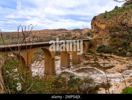 Die Falls Bridge, Nordafrika, Konstantin, Algerien Stockfoto