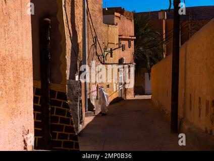 Ksar El Atteuf Street, Nordafrika, Ghardaia, Algerien Stockfoto
