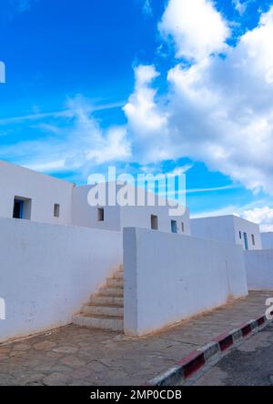 Les Andalouses Beach Resort erbaut von Fernand Pouillon, Nordafrika, Oran, Algerien Stockfoto