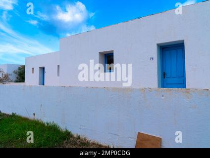 Les Andalouses Beach Resort erbaut von Fernand Pouillon, Nordafrika, Oran, Algerien Stockfoto