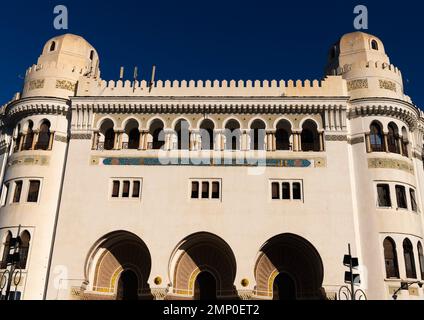 Das maurische Gebäude Grande Poste, Nordafrika, Algier, Algerien Stockfoto