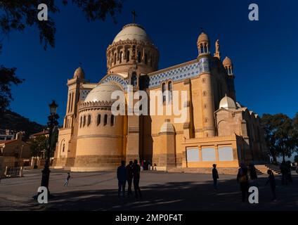 Basilika Notre Dame D'Afrique, Nordafrika, Algier, Algerien Stockfoto