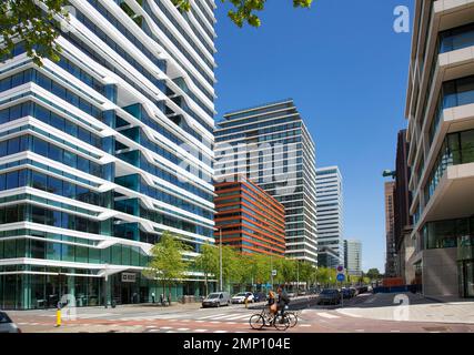 Niederlande - Finanz- und Geschäftsviertel in Amsterdam, genannt „Zuidas“, wo Banken, Versicherungsgesellschaften und andere Finanzunternehmen tätig sind Stockfoto