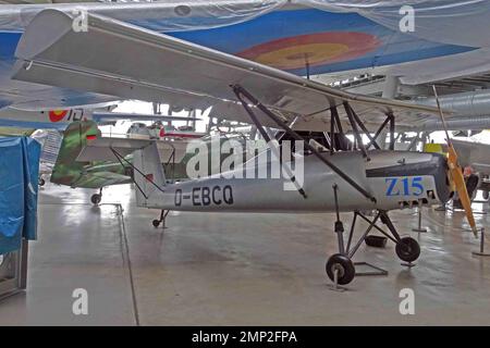 Deutschland, Bayern, Schleissheim: D-EBCQ Brunswick LF-1 Zaunkoenig (c/n V-2), erbaut von den Studenten der Universität Brunswick im Deutschen Museum FL Stockfoto